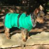 Alpine Flannel Dog Coat - Brown and Blue Plaid