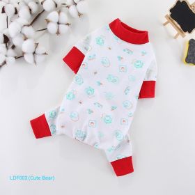 New Cotton Four-legged Pet Clothing (Option: Cute Bear-L)