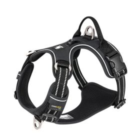 Dogs Pet Harness Reflective Hand Holding Rope (Option: Black-L)