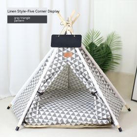 Pet Tent Cat House Removable And Washable Kennel Cat Villa Semi-enclosed Insulation Cat Nest Foldable Cat Tents (Option: Style E-L)