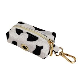 New Cows On White Background Dog Collar Bow Dog Back Suit (Option: Dog Poop Bag-XS)