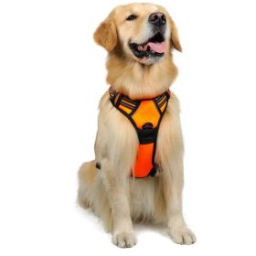 Dog Hand Holding Rope Reflective Vest (Option: Orange-L)